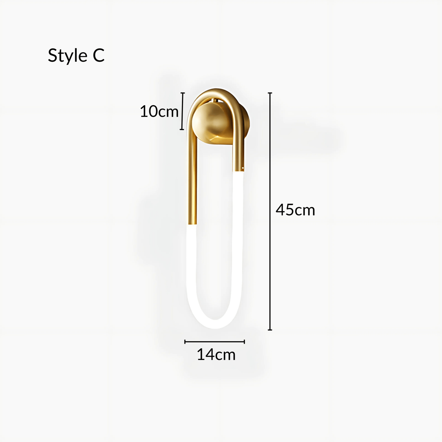 Minimalist Pendant Light in Brushed Brass or Satin Black Brass Style C NALANI