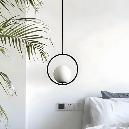 Minimalist Pendant Lights With Frosted Glass Globes NALANI