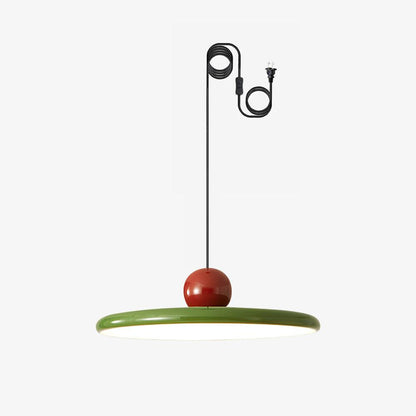 Minimalist Round Disk Pendant Light With Warm Glow NALANI
