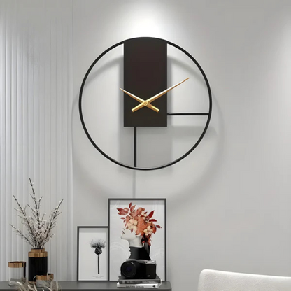 Minimalist Silent Wall Clock Large Quiet Timeless Decor NALANI