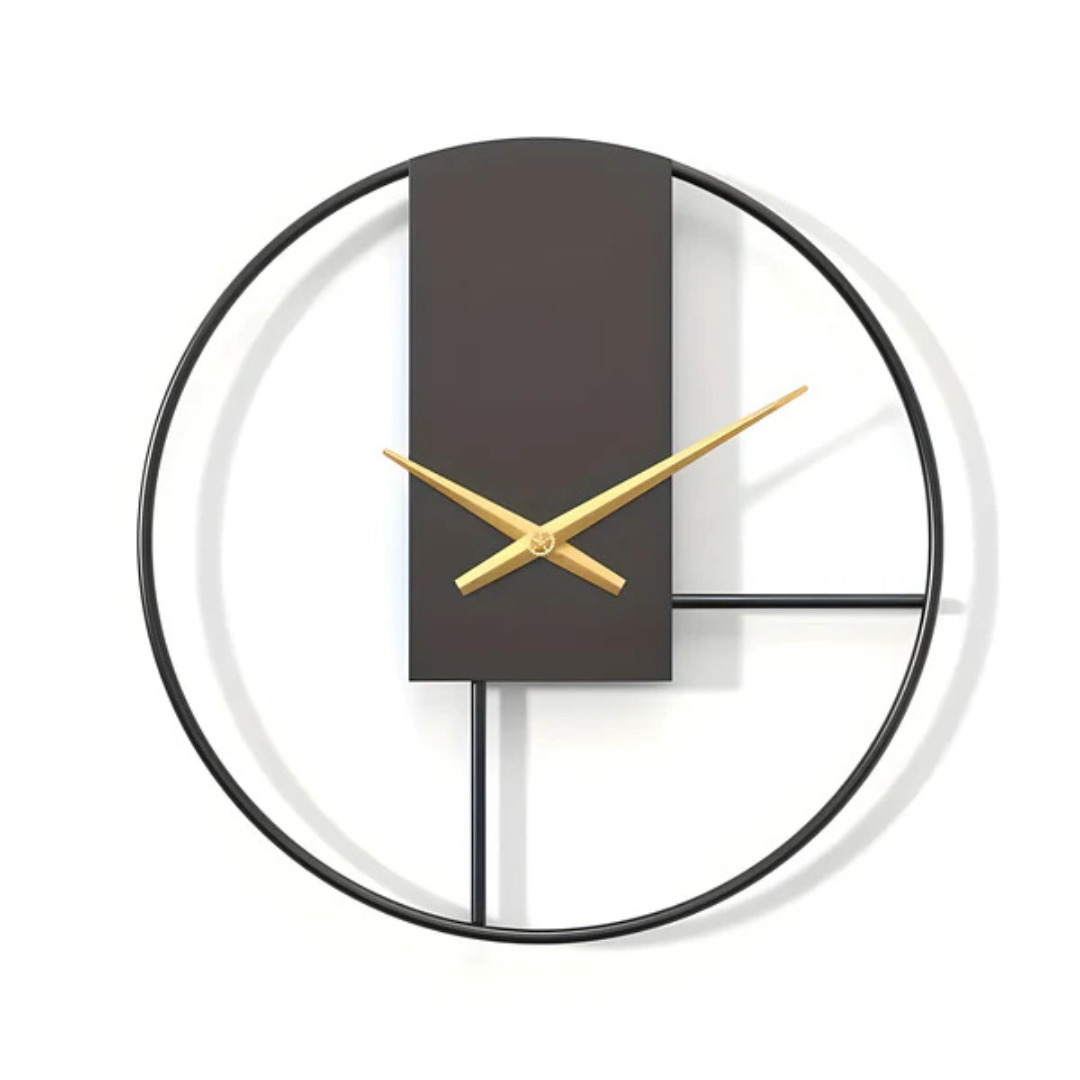 Minimalist Silent Wall Clock Large Quiet Timeless Decor NALANI