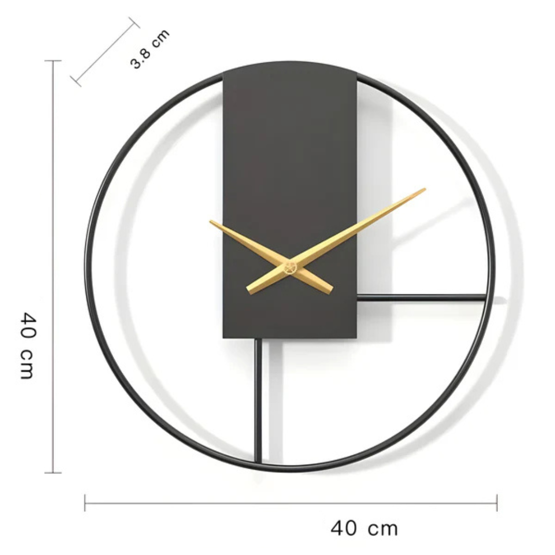 Minimalist Silent Wall Clock Large Quiet Timeless Decor NALANI