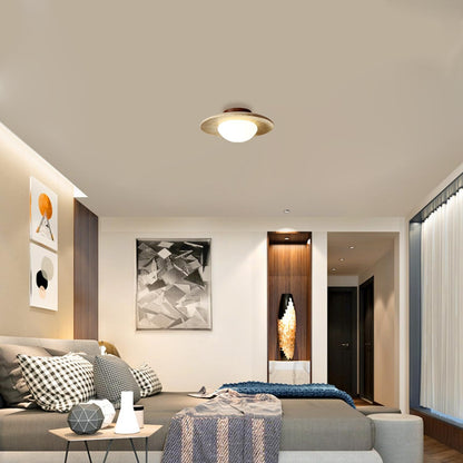 Minimalist Travertine LED Ceiling Light Nordic Design NALANI