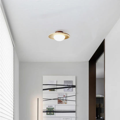 Minimalist Travertine LED Ceiling Light Nordic Design NALANI
