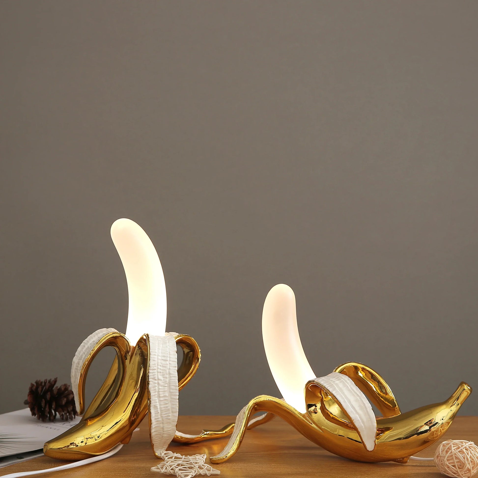 Modern Banana Table Lamp Unique Whimsical Lighting Home Decor NALANI
