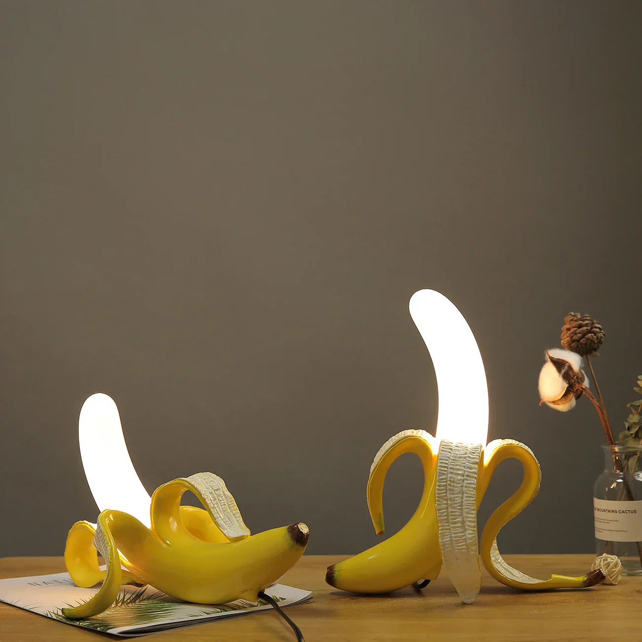 Modern Banana Table Lamp Unique Whimsical Lighting Home Decor NALANI