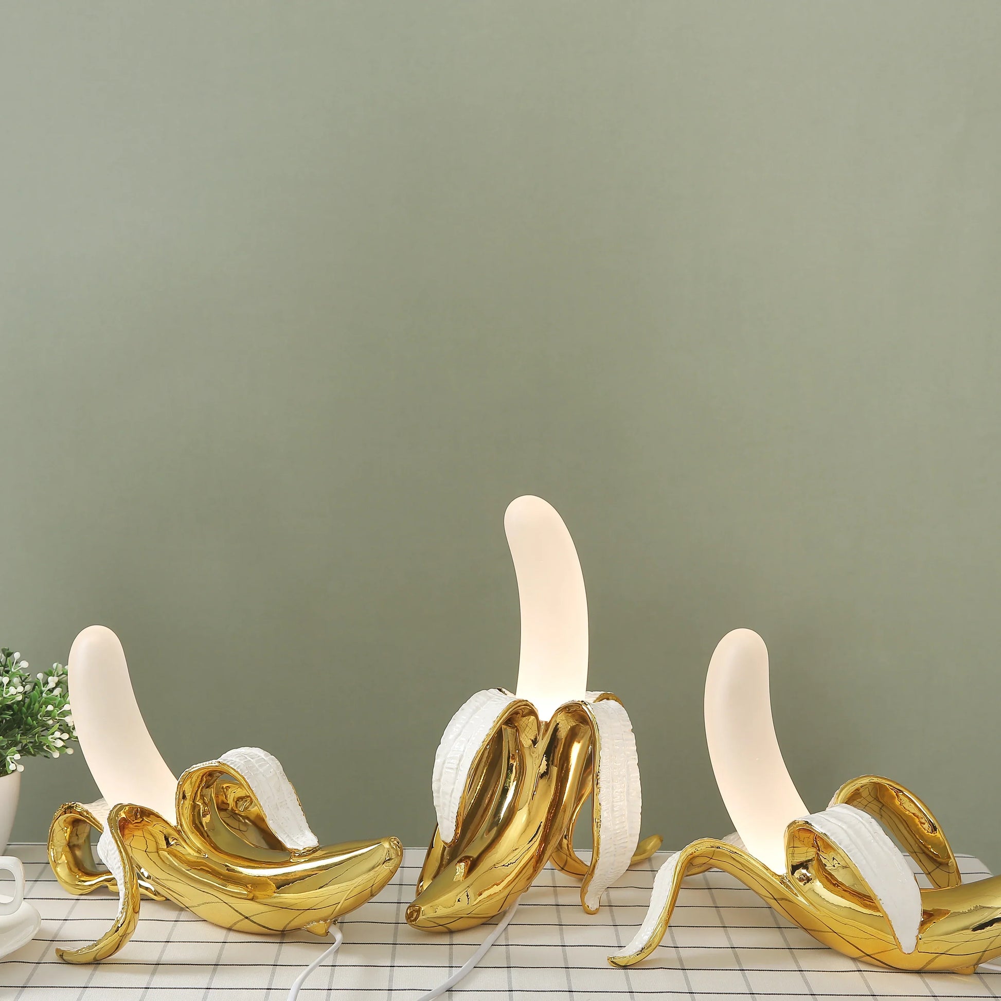 Modern Banana Table Lamp Unique Whimsical Lighting Home Decor NALANI