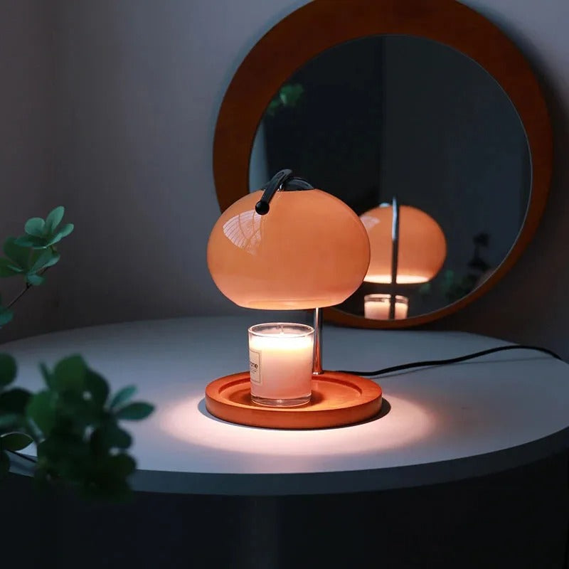 Modern Candle Warmer Lamp with Elegant Design and Ambient Light NaLani