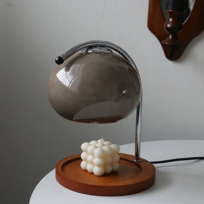Modern Candle Warmer Lamp with Elegant Design and Ambient Light Gray NaLani