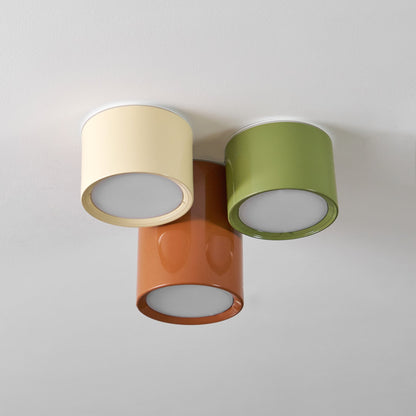 Modern Cylindrical Metal Ceiling Light For Hallways NALANI