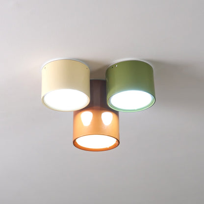Modern Cylindrical Metal Ceiling Light For Hallways NALANI
