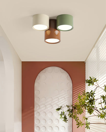 Modern Cylindrical Metal Ceiling Light For Hallways NALANI