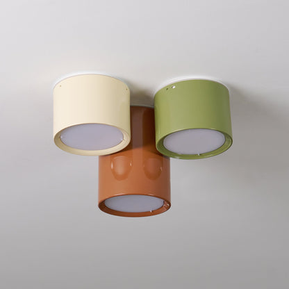 Modern Cylindrical Metal Ceiling Light For Hallways NALANI