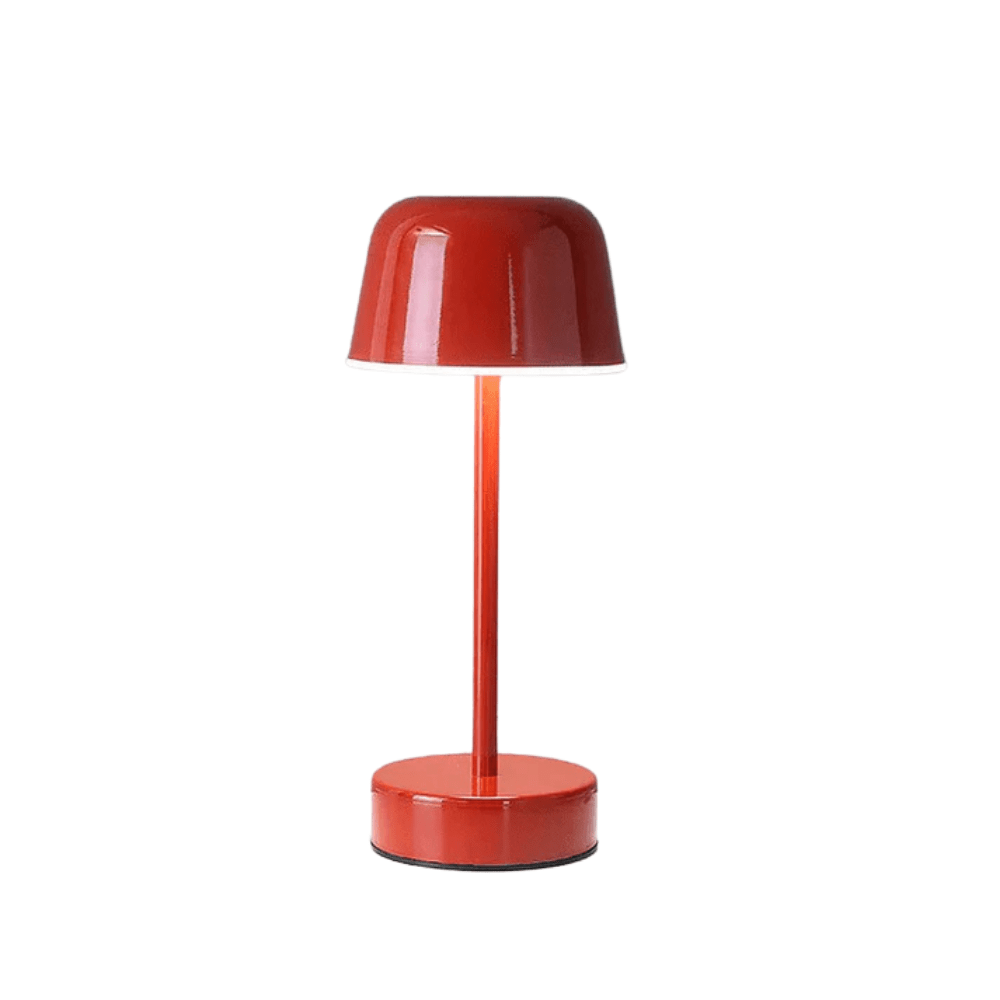 Modern Dimmable Rechargeable Table Lamp USB Charging Red NALANI