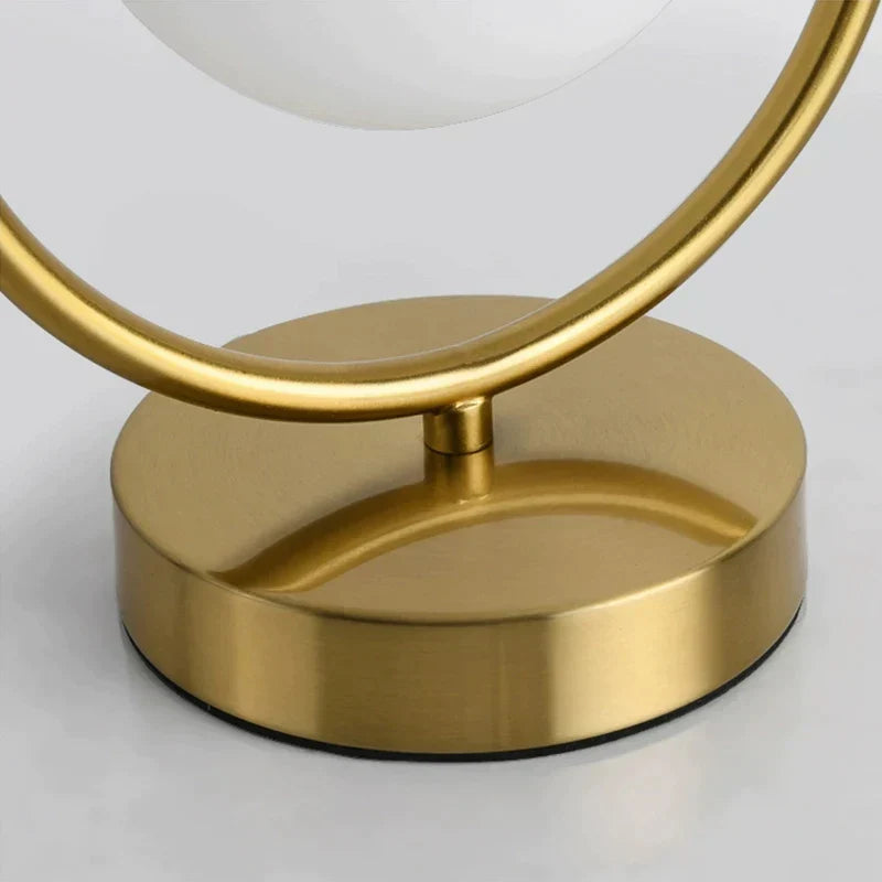 Modern Glass Globe Table Lamp With Warm Ambient Light NALANI