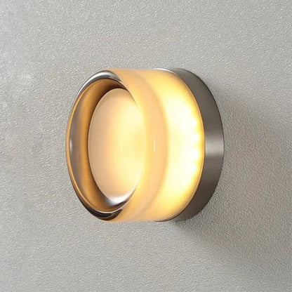 Modern Glass Shade LED Wall Light for Living Rooms Ambient NALANI