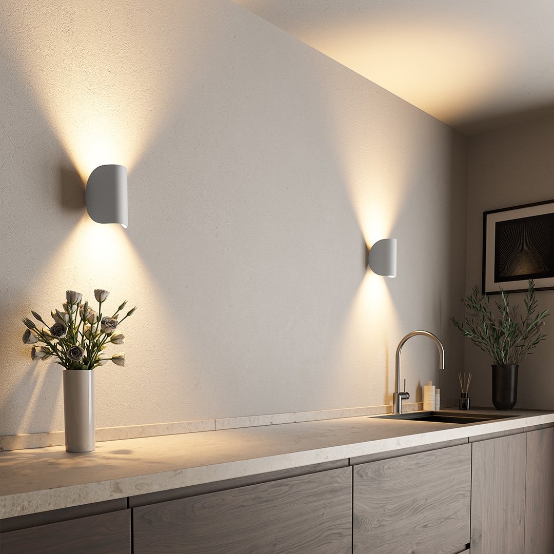 Modern Indoor Outdoor Wall Lamp For Home Decor Lighting White NALANI