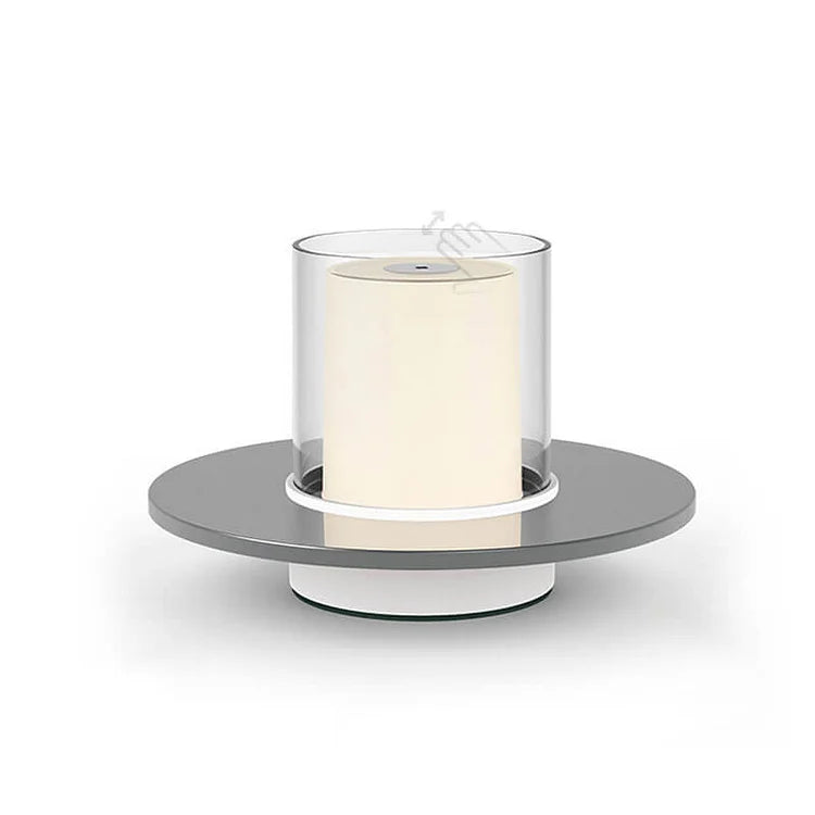 Modern Induction LED Lamp for Elegant Home Lighting Silver NALANI