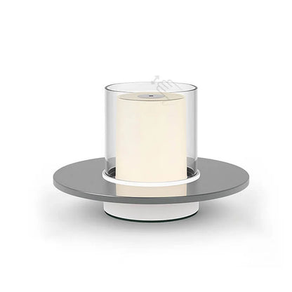 Modern Induction LED Lamp for Elegant Home Lighting Silver NALANI