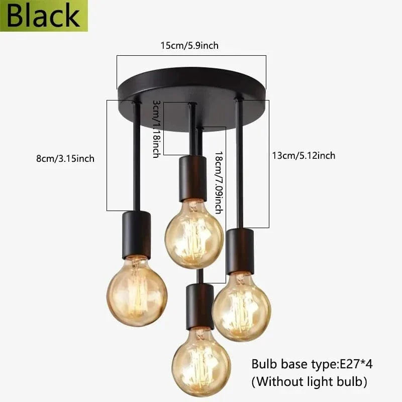 Modern Industrial Surface Mounted Ceiling Light E27 NALANI