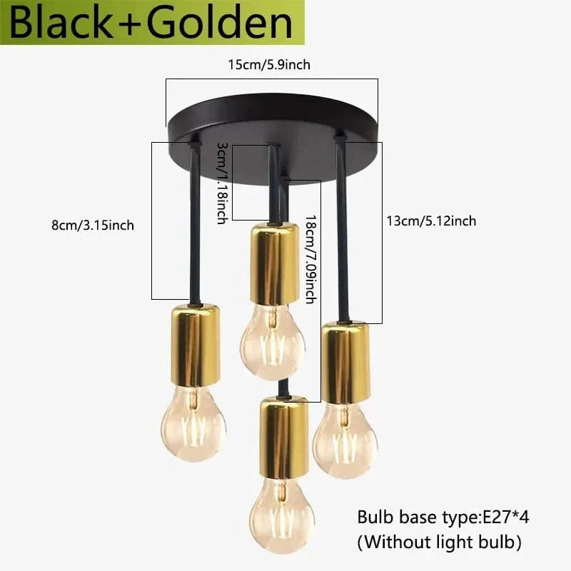Modern Industrial Surface Mounted Ceiling Light E27 NALANI