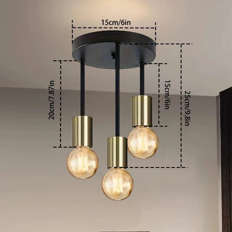 Modern Industrial Surface Mounted Ceiling Light E27 NALANI