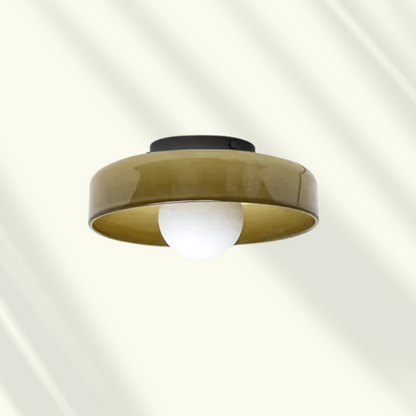 Modern LED Ceiling Light Dimmable Energy Efficient Fixture Olive Green NALANI