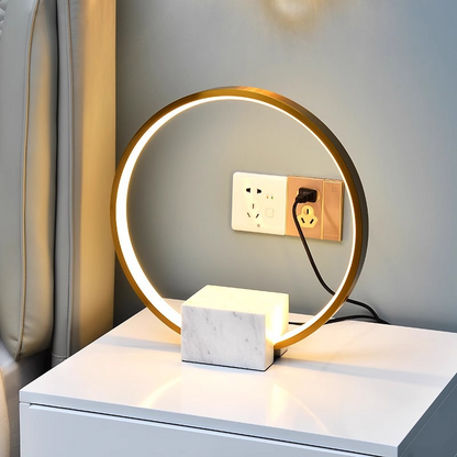 Modern LED Circle Table Lamp for Stylish Home Lighting NALANI