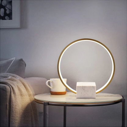 Modern LED Circle Table Lamp for Stylish Home Lighting NALANI