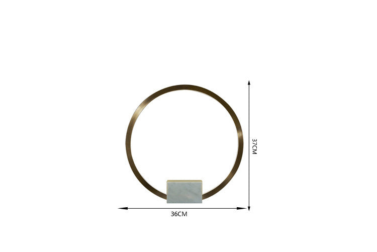 Modern LED Circle Table Lamp for Stylish Home Lighting NALANI