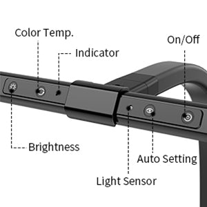 Modern LED Desk Lamp With Clamp For Home Office Efficiency NALANI