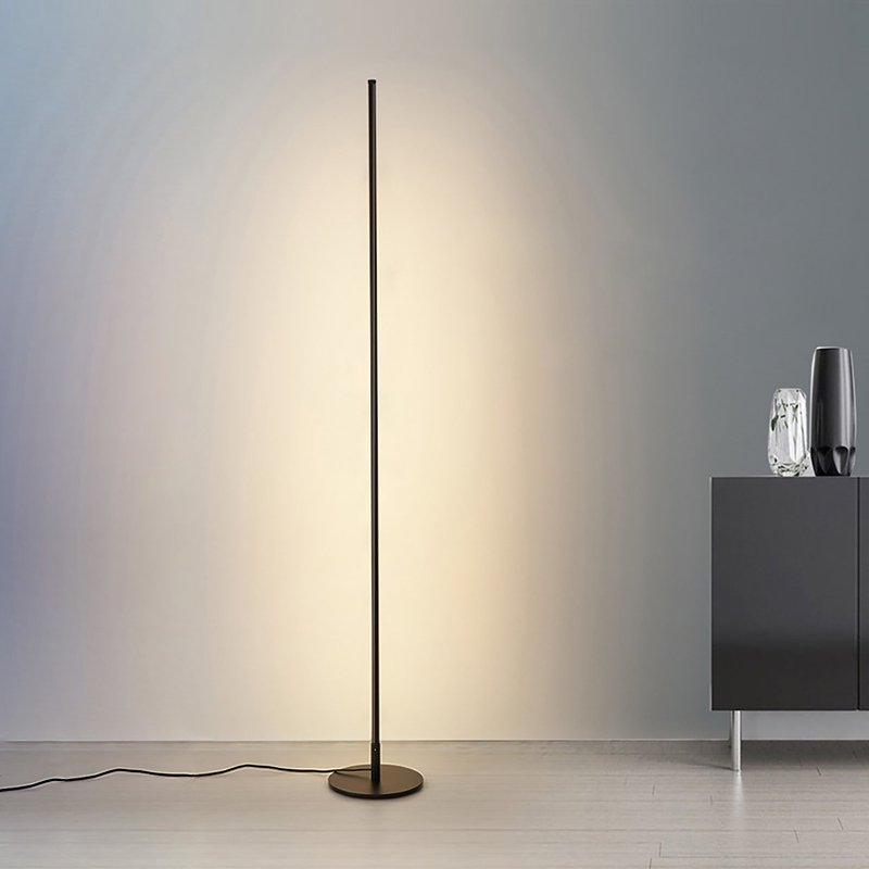Modern LED Floor Lamp With Remote Dimmable Warm Cool Black NALANI