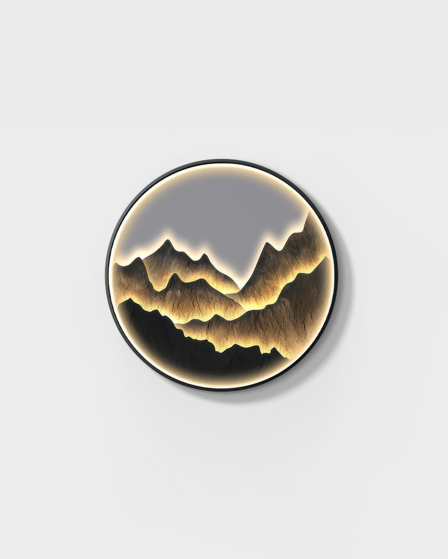 Modern Luxe Mountain Refuge Silhouette Circle Decor Type B NALANI