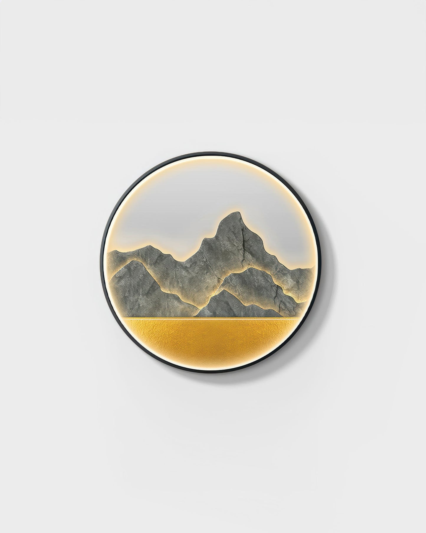 Modern Luxe Mountain Refuge Silhouette Circle Decor Type D NALANI