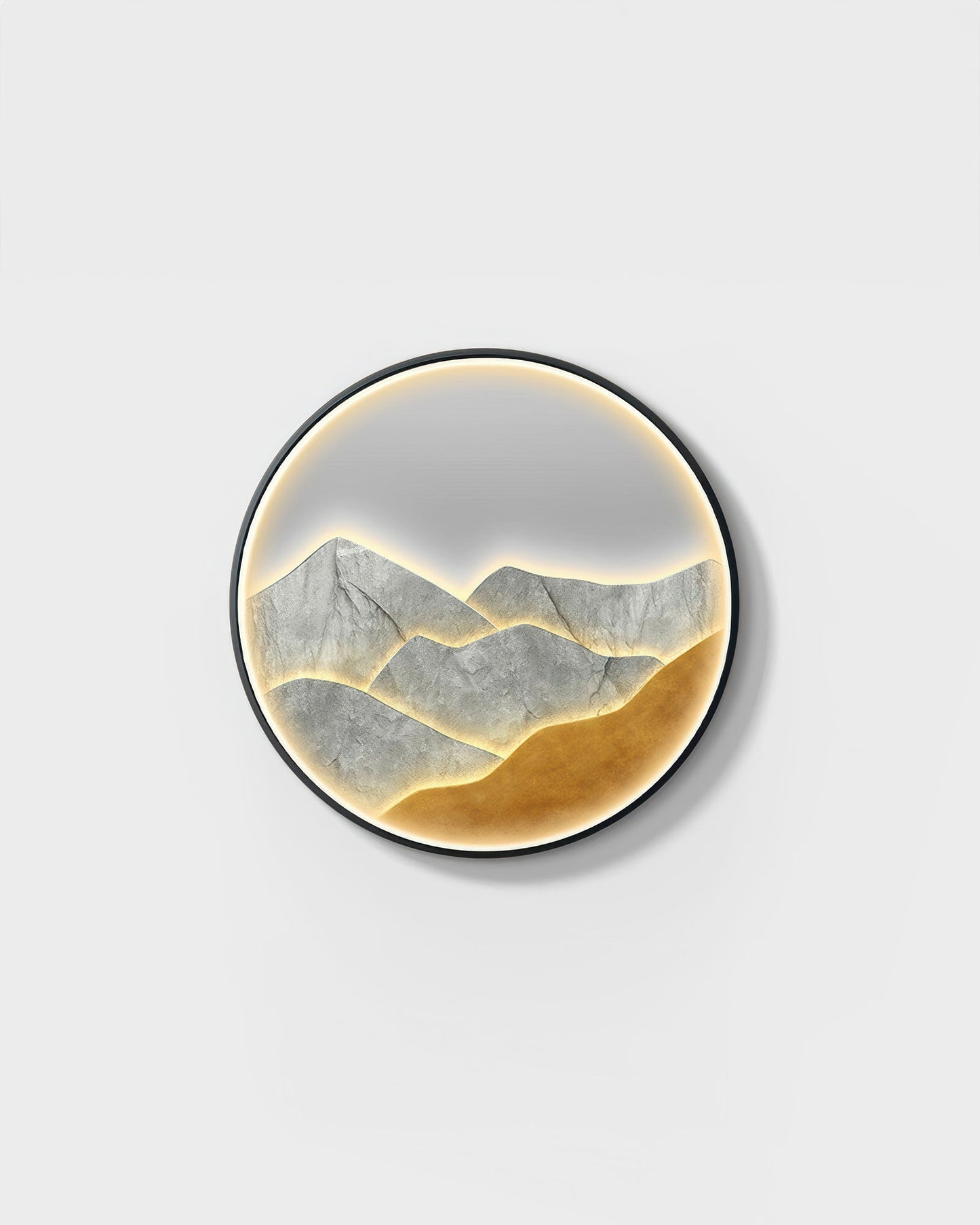 Modern Luxe Mountain Refuge Silhouette Circle Decor Type E NALANI