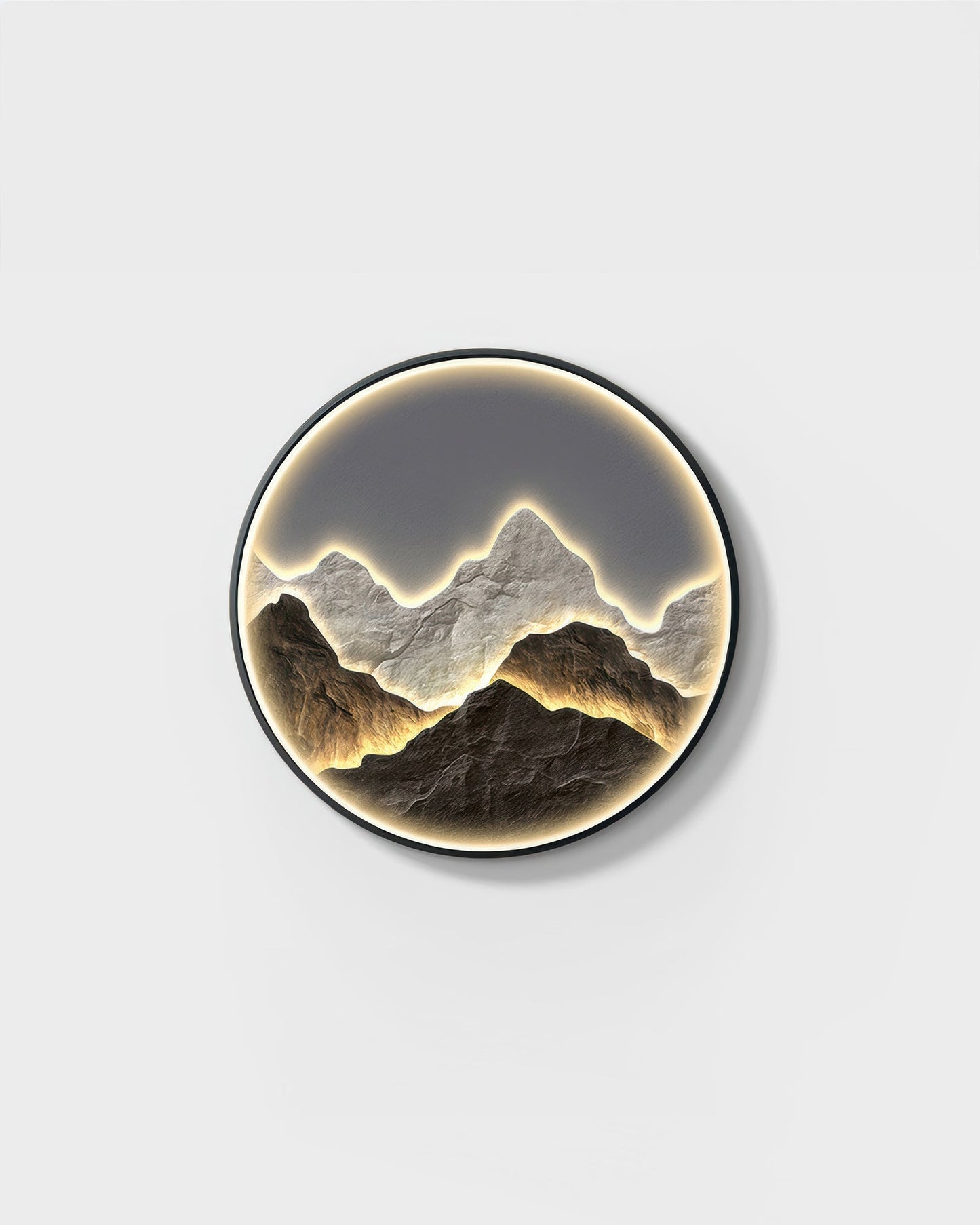 Modern Luxe Mountain Refuge Silhouette Circle Decor Type F NALANI