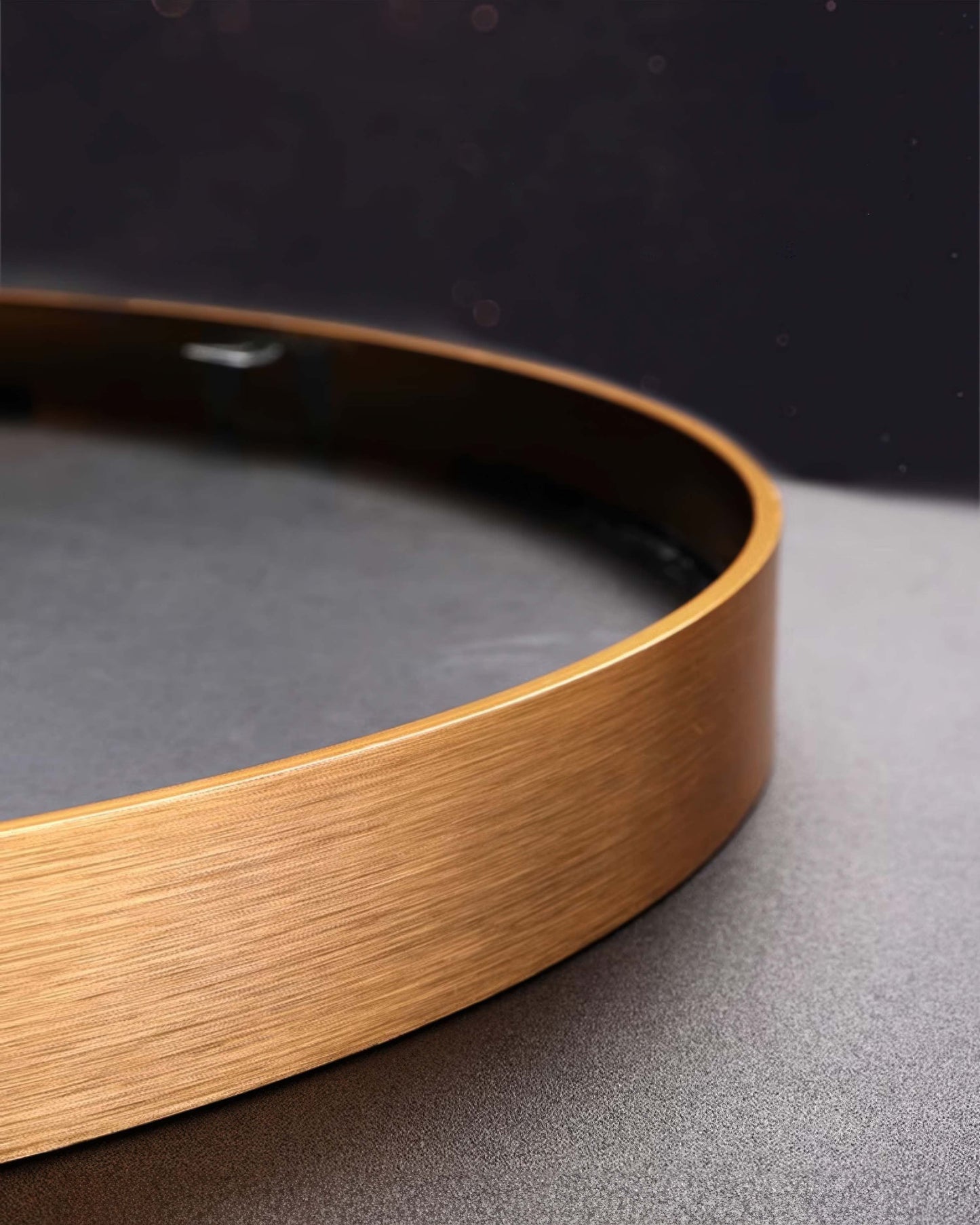 Modern Luxe Mountain Refuge Silhouette Circle Decor NALANI