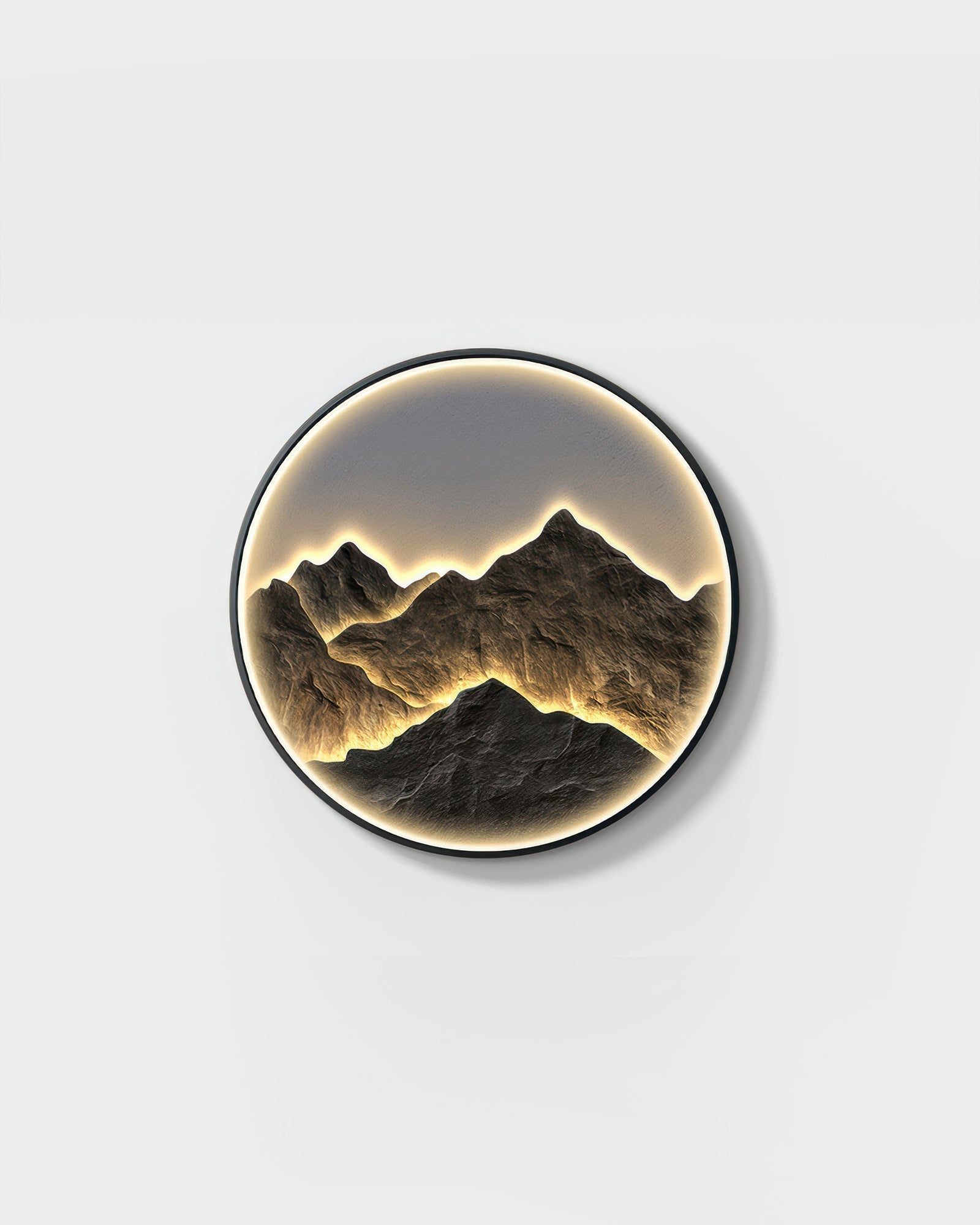 Modern Luxe Mountain Refuge Silhouette Circle Decor Type A NALANI