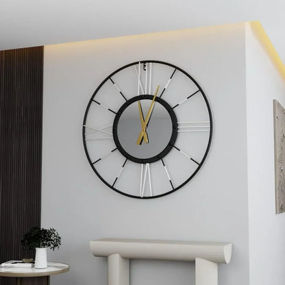Modern Metal Wall Clock for Home Decor 24 Inch Minimalist Design NaLani