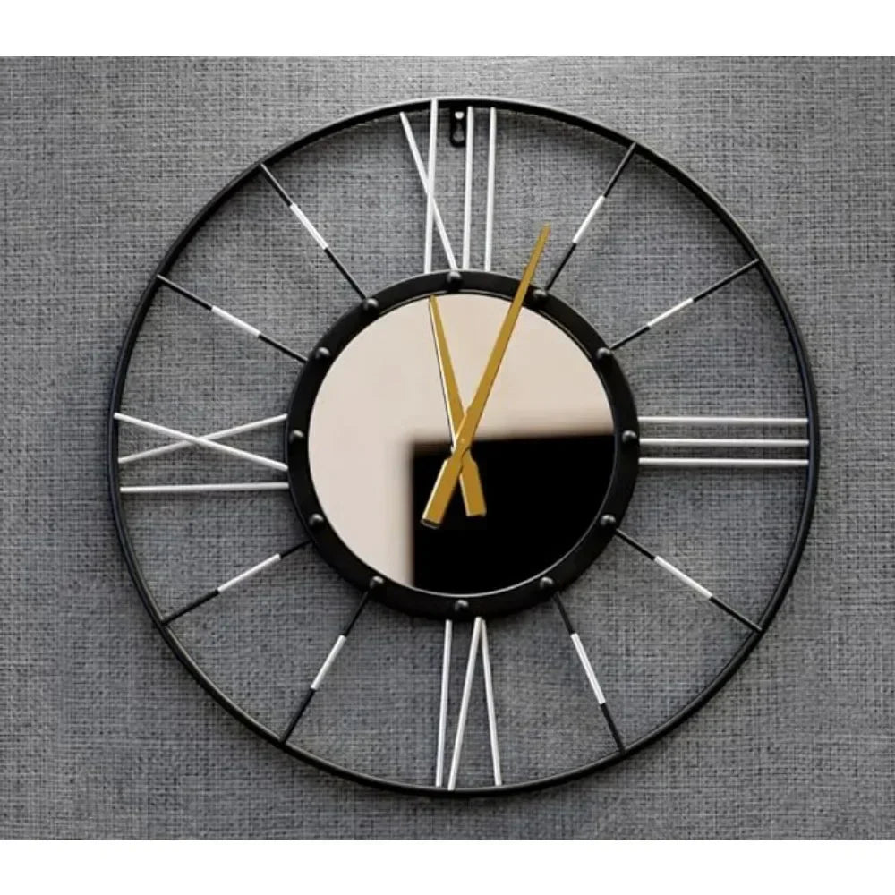 Modern Metal Wall Clock for Home Decor 24 Inch Minimalist Design NaLani