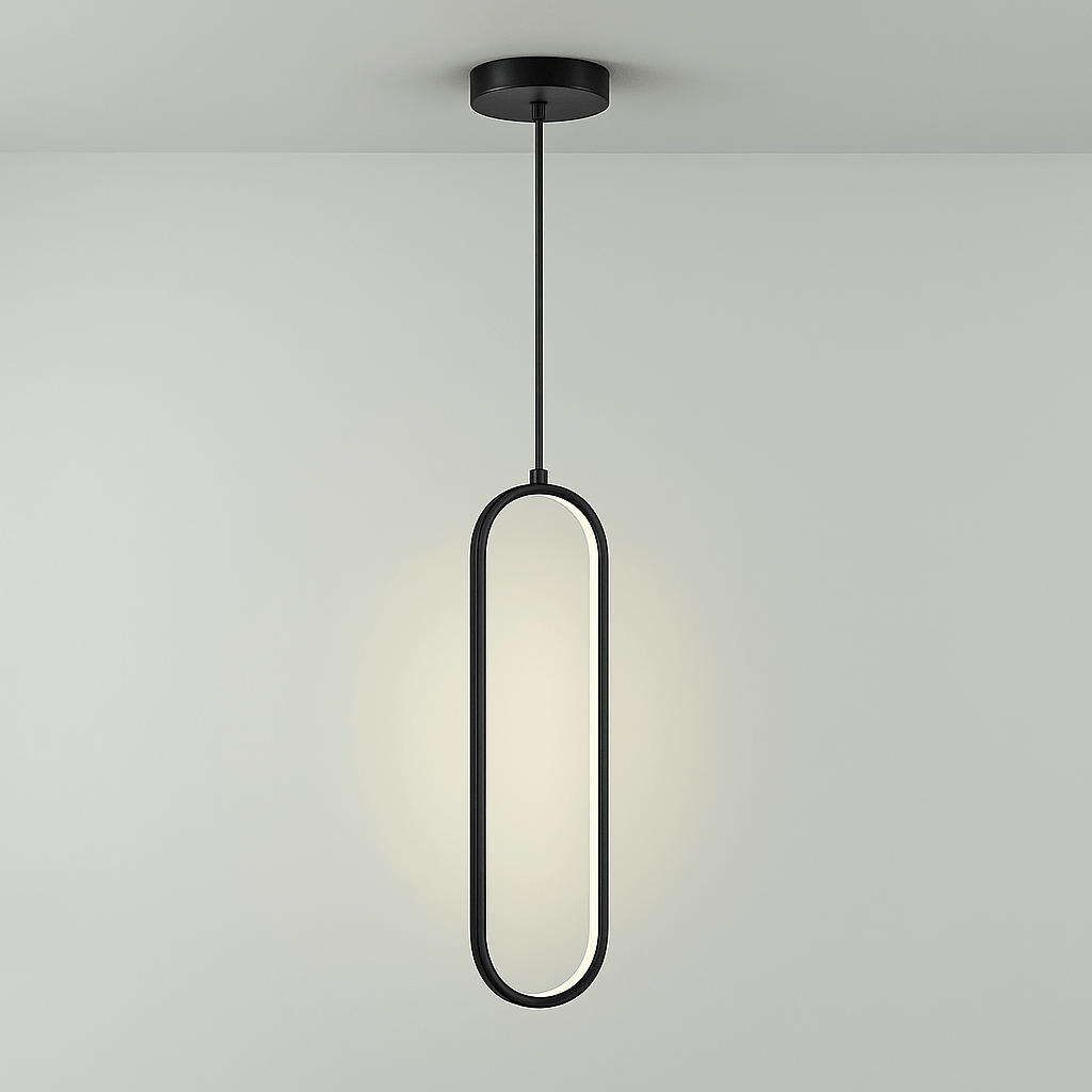 Modern Minimalist LED Pendant Light Single Or Double Head A-Head-Black NALANI