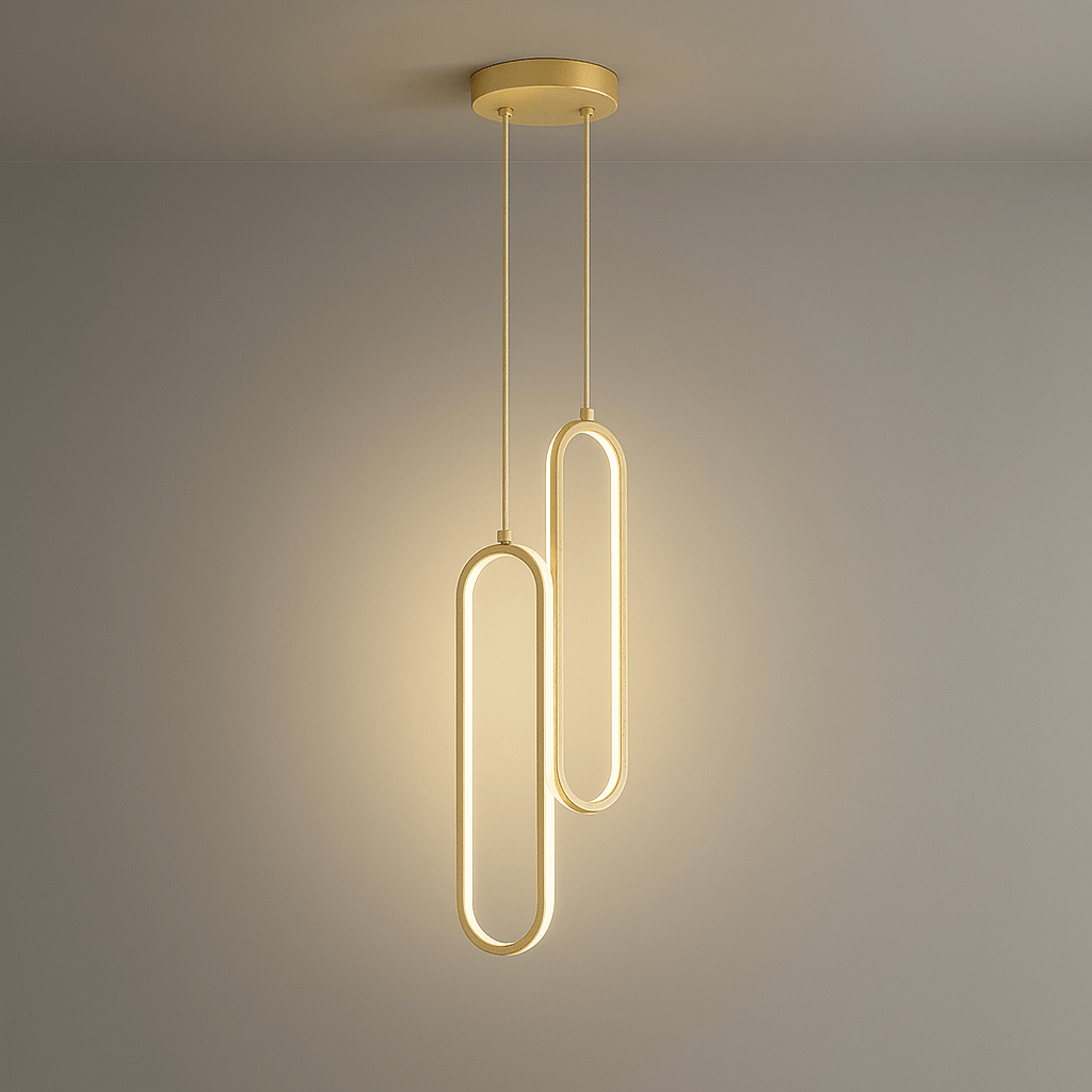 Modern Minimalist LED Pendant Light Single Or Double Head Two Heads-Gold NALANI
