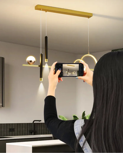 Modern Minimalist LED Pendant Lights With Remote Control NALANI