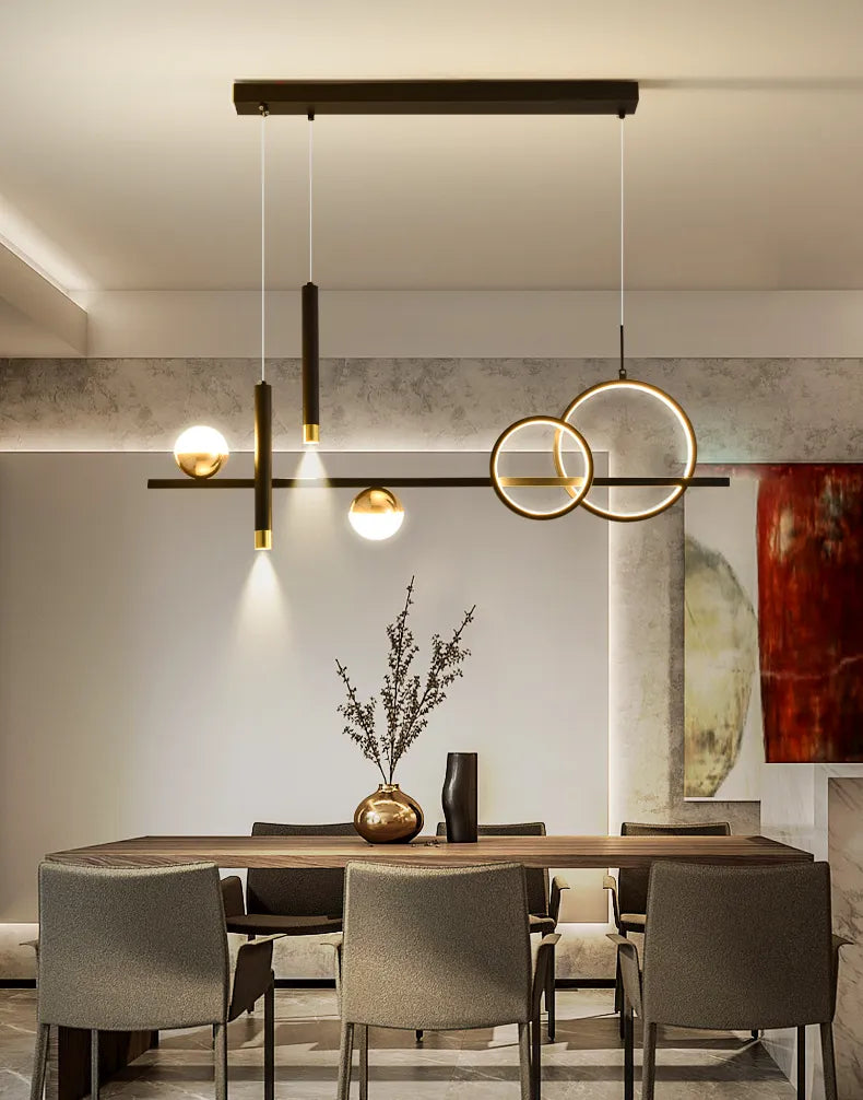 Modern Minimalist LED Pendant Lights With Remote Control NALANI
