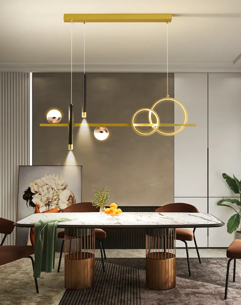 Modern Minimalist LED Pendant Lights With Remote Control NALANI