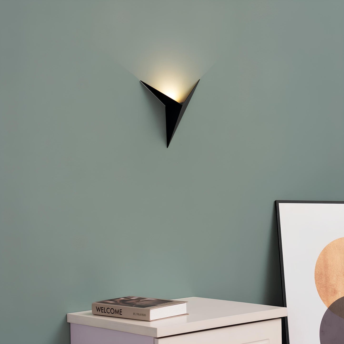 Modern Minimalist LED Wall Light Triangular Design NALANI