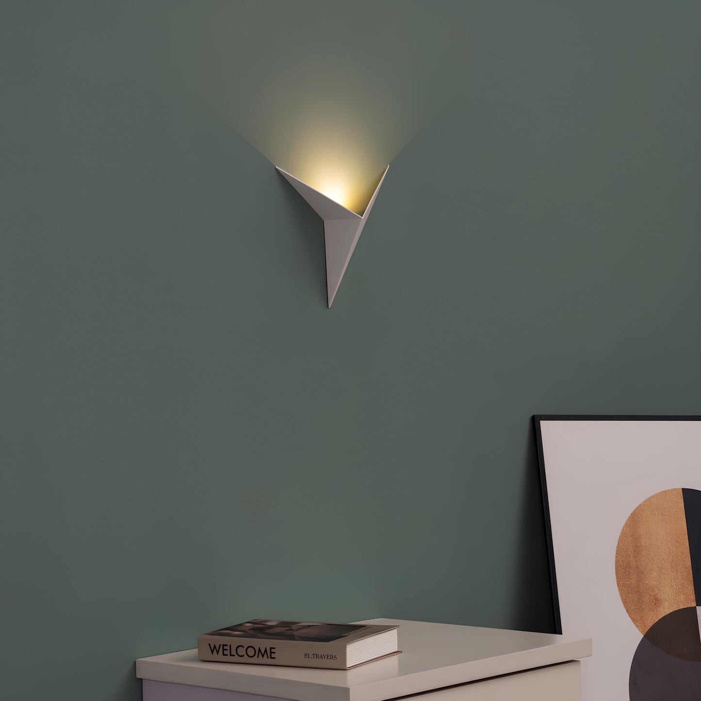 Modern Minimalist LED Wall Light Triangular Design NALANI