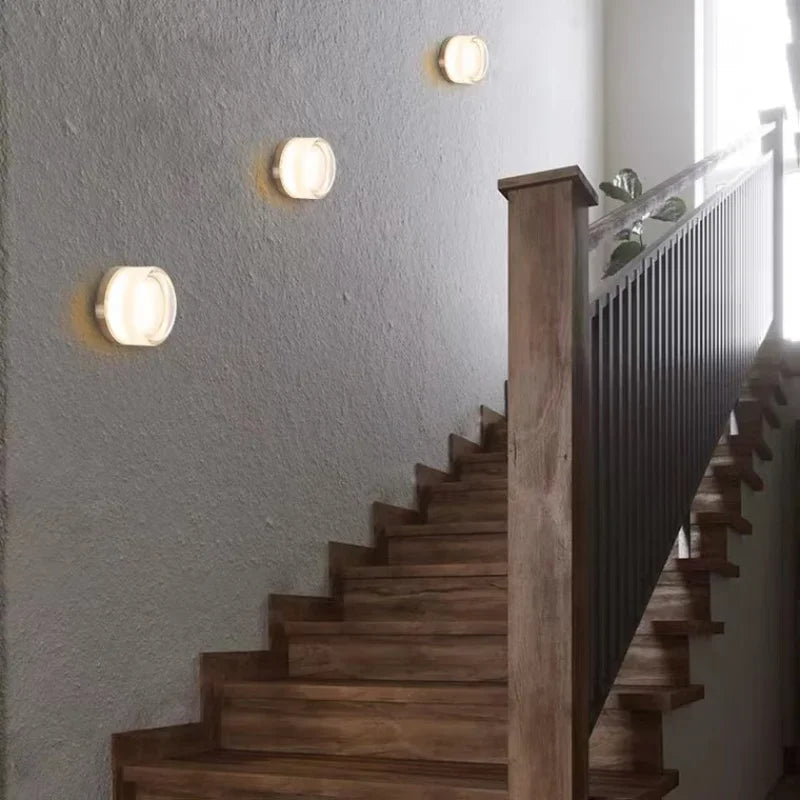 Modern Round Wall Lamp Elegant Interior Lighting Fixture NaLani