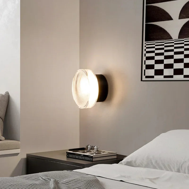 Modern Round Wall Lamp Elegant Interior Lighting Fixture NaLani