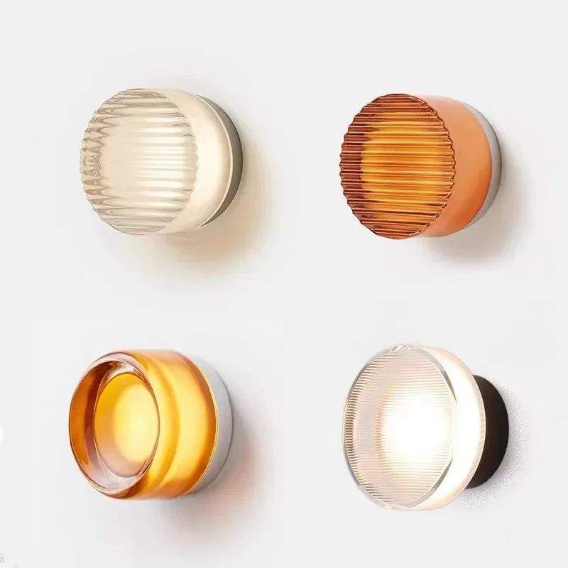 Modern Round Wall Lamp Elegant Interior Lighting Fixture NaLani